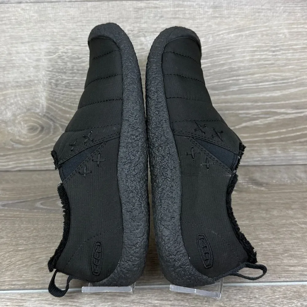 Keen Howser II Women’s Sz 7.5 Black Quilted Faux Fur Lined Warm Slip On Boots